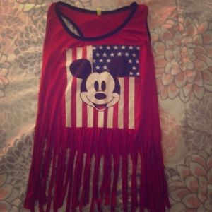 Mikey Mouse Crop Top with Strings